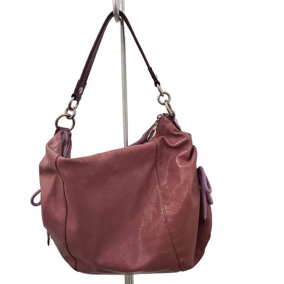 Coach Purple Patent Leather Poppy Shoulder Bag - Picture 6 of 6